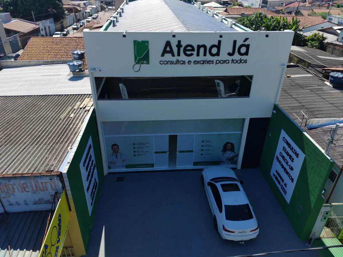 Vista aérea da clínica Atend Já