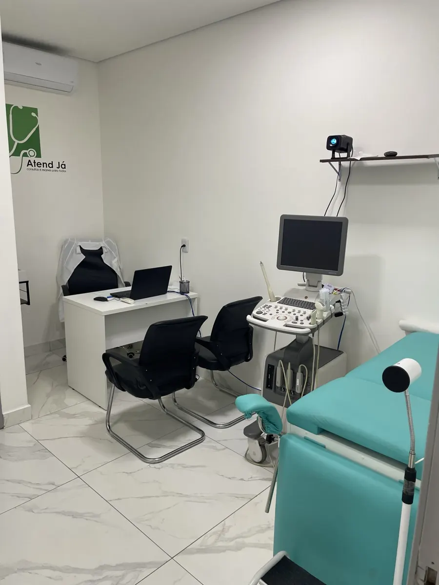 Sala de ultrassom da clínica